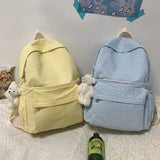 Floral School Backpack Waterproof Nylon Travel Large Capacity Backpacks for Teen