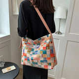 Waterproof Floral Shopping Bag for Women