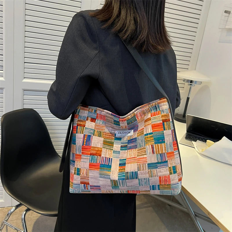 Waterproof Floral Shopping Bag for Women