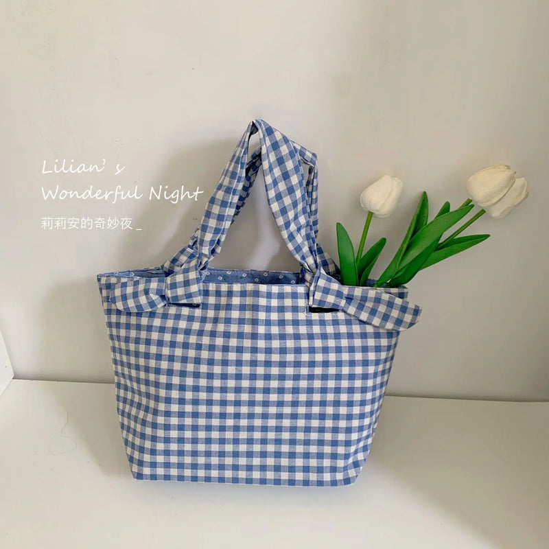 Floral Shoulder Bags Women Large Capacity Totes Sweet Handbags Portable