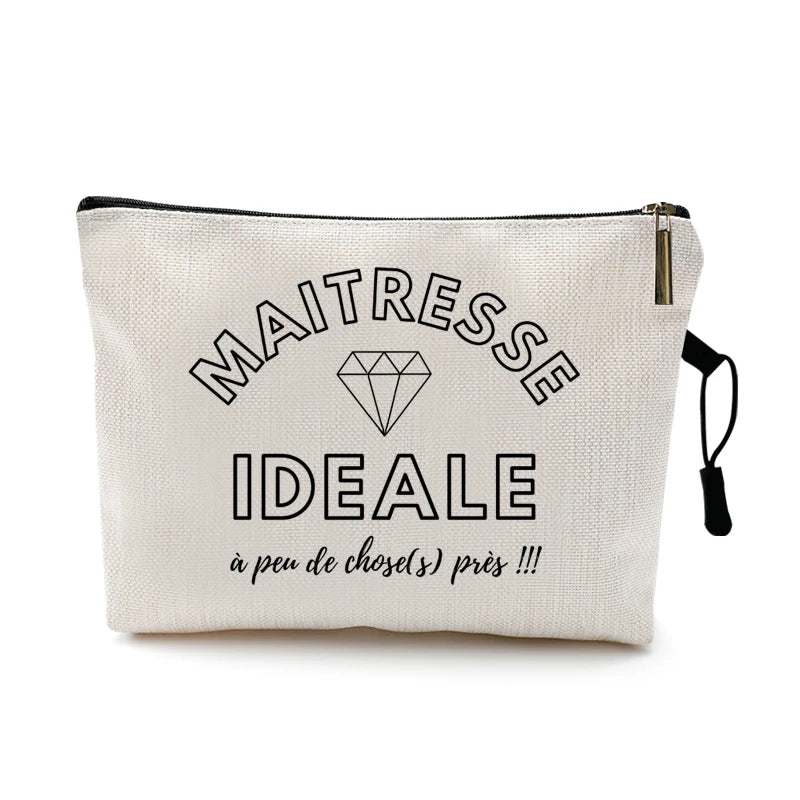 Floral Maitresse Astem Print Cosmetic Bags