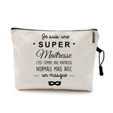 Floral Maitresse Astem Print Cosmetic Bags