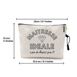 Floral Maitresse Astem Print Cosmetic Bags