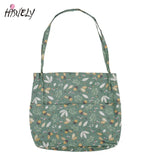 Floral Women Shopping Bag Female Canvas Shoulder Bag Storage Handbag