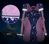 Flower Cartoon School Bag Girls Lightweight Backpack