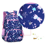 Flower Cartoon School Bag Girls Lightweight Backpack