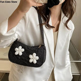 Flower Casual Totes Bags Women Underarm Bag Ladies Shoulder Purse