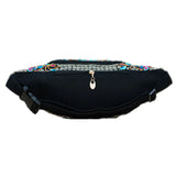 Flower Embroidered Ethnic Waist Bag for Women