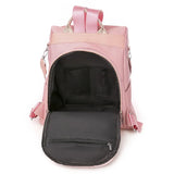Flower Embroidery Backpack Women Travel Anti-theft School Bags