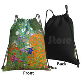 Gustav Klimt Vintage Floral Backpack Gym Bag Waterproof