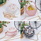Flower Handbag Floral Shoulder Bags PU Leather Messenger Bag Girls Crossbody Bag