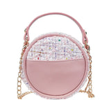 Flower Handbag Floral Shoulder Bags PU Leather Messenger Bag Girls Crossbody Bag