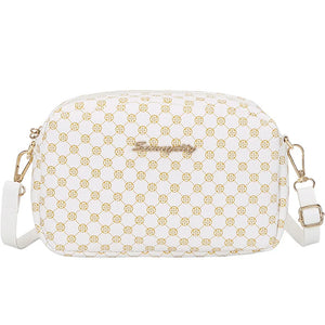 Flower Material Small Square Handbag Women Ladies Crossbody Bag