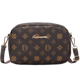 Flower Material Small Square Handbag Women Ladies Crossbody Bag