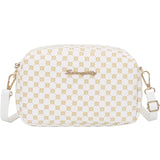 Flower Material Small Square Handbag Women Ladies Crossbody Bag