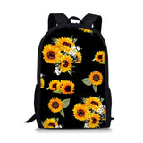 Flower Pattern Print School Bags Daily Travel Climbing Durable Backpack