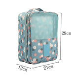 Flower Pattern Shoes Storage Bag Travel Slippers Organizer