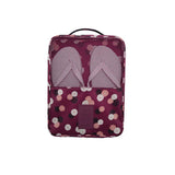 Flower Pattern Shoes Storage Bag Travel Slippers Organizer