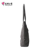 Women's Embroidered Canvas Shoulder Bag Large Capacity Lightweight Handbag