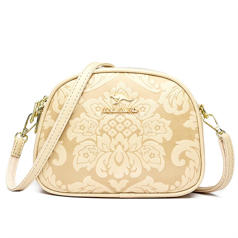 Flower Print Small Handbags and Purses Shoulder Crossbody Sac