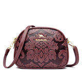 Flower Print Small Handbags and Purses Shoulder Crossbody Sac