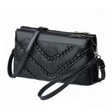 Flower Print Sheepskin Leather Small Shoulder Bag for Women