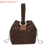 Flower Quilted Shoulder Bag Chain Women Messenger Bag Casual Lightweight