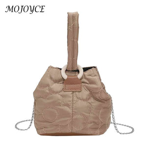 Flower Quilted Women Messenger Bag Chain Underarm Bag