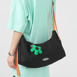 Flower Shoulder Bags for Women High Nylon Hobos Purse Sling Travel