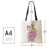 Flower Snake Women Shoulder Bag Harajuku Canvas Shopper Tote Bag