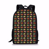 Flower Turtle Printing Women Backpack Girls School Bags Laptop mochila