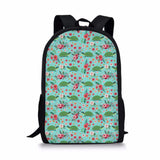 Flower Turtle Printing Women Backpack Girls School Bags Laptop mochila