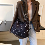Flower Women Soft Cotton Cloth Handbag