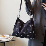 Flower Women Soft Cotton Cloth Handbag