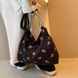 Flower Women Soft Cotton Cloth Handbag