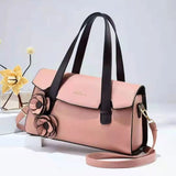 Flower Handbag Retro Large-Capacity Western Shoulder Bag