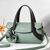 Flower Handbag Retro Large-Capacity Western Shoulder Bag