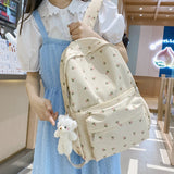 Flower & Bear Pendant Backpack