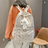 Flower & Bear Pendant Backpack