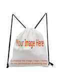 Flowers Butterfly Drawstring Backpack Sports Gym Bag Women Men