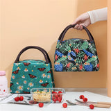 Flowers Thermal Lunch Bags for Women Kids Cooler Ice Pack Work Picnic