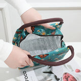 Flowers Thermal Lunch Bags for Women Kids Cooler Ice Pack Work Picnic