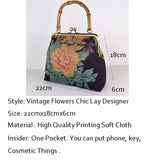 Vintage Bamboo Handbag Shell Lock Women's Purse Mother Gift Bag