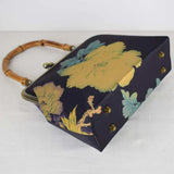 Vintage Bamboo Handbag Shell Lock Women's Purse Mother Gift Bag