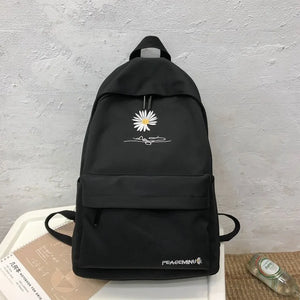 Flowers Women Backpack Teenagers School Bags Nylon Travel Bags