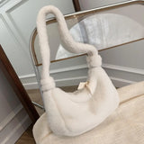 Fluffy Plush Bags For Women Handbags Tote Shoulder Messenger Bag
