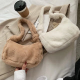 Fluffy Plush Bags For Women Handbags Tote Shoulder Messenger Bag
