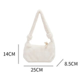 Fluffy Plush Bags For Women Handbags Tote Shoulder Messenger Bag