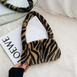 Fluffy Plush Shoulder Messenger Bag Soft Crossbody Bags Women Totes Bags Clutch