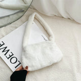 Fluffy Plush Shoulder Messenger Bag Soft Crossbody Bags Women Totes Bags Clutch